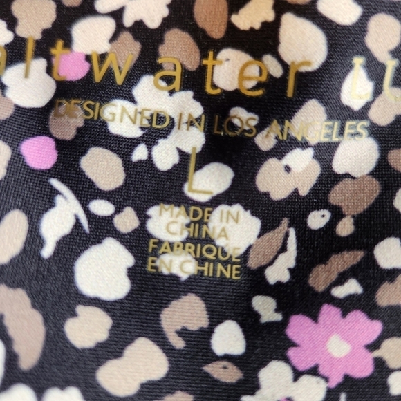 Saltwater Luxe Level Up Pant  Floral Dots - Leggings - Size Large - Picture 11 of 12